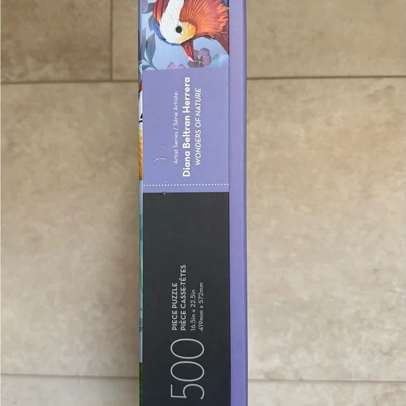 Genuine Fred Puzzle Wonders of Nature 500 Piece Complete Tropical Birds Panel - Picture 5 of 8